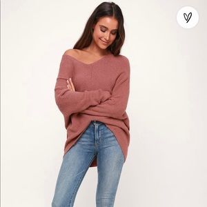 NWT Dolman Mauve Sweater XS